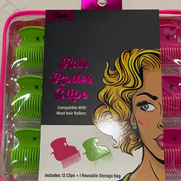Hair Roller Clips - Pink & Green - Unbranded - Picture 6 of 6